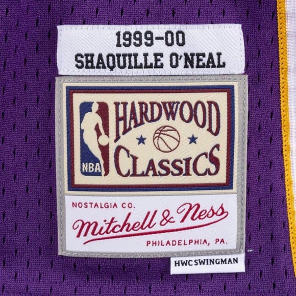 Shaquille O'Neal Los Angeles Lakers Mitchell & Ness NBA Authentic Jersey NWT - Picture 3 of 3